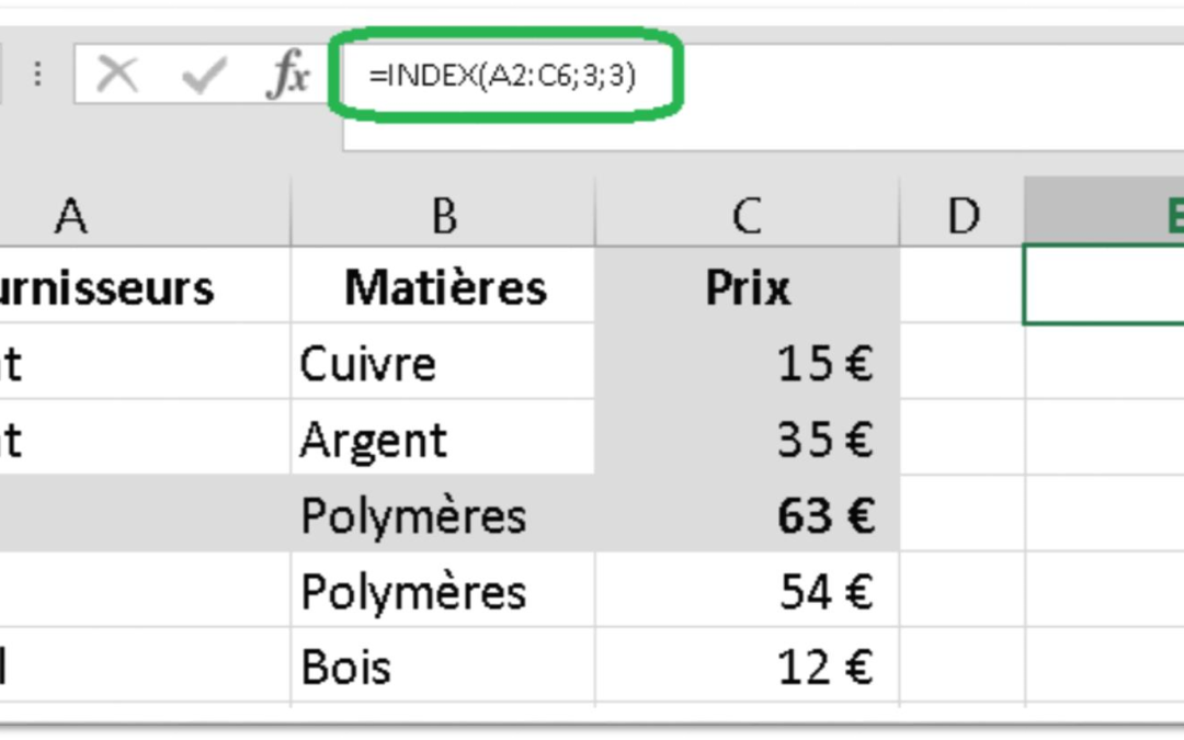 Excel Fonction Imbrication Index Equiv Pour Palier La Fonction Recherchev