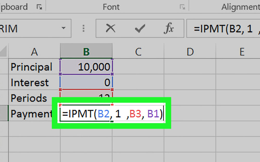 Calculer les intérêts avec la fonction ispmt d&rsquo;excel.