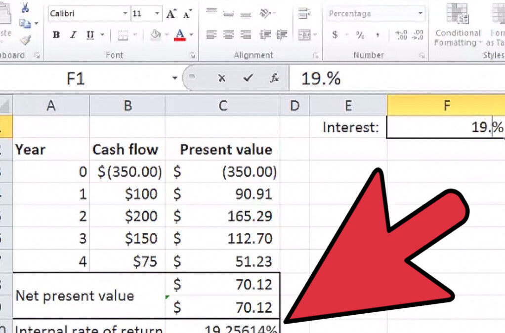 Comment calculer le rendement simple dans excel.
