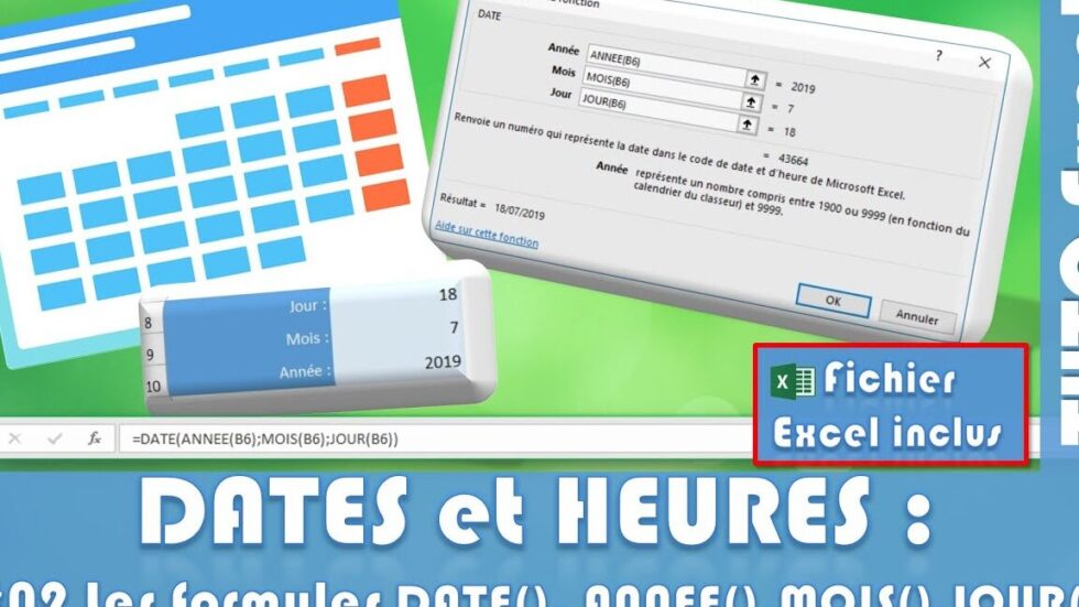  Utiliser La Fonction Dateval Pour Manipuler Des Dates Dans Excel 